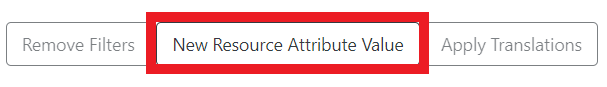 New Resource Attribute Value is the middle button on the left side above the list.