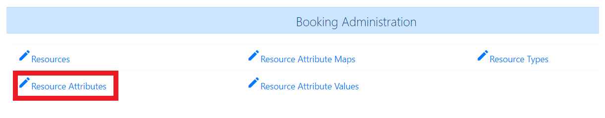 Resource Attributes is the last option in the first (left) column.