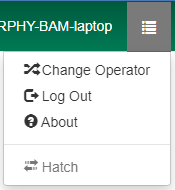 Log Out is the second option listed in the "hamburger" dropdown menu.