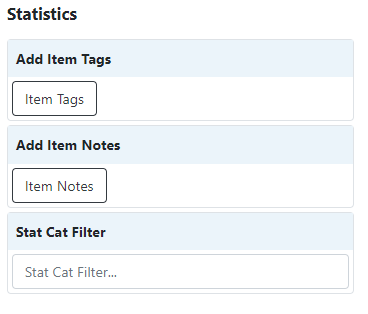 Add Item Tags field with Item Tags button