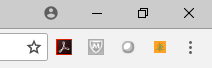 The Hatch icon appears to the left of the Customize and control Google dropdown menu.