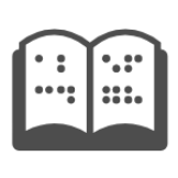 Braille vector icon