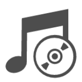CD music recording vector icon
