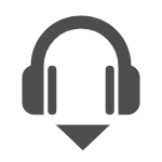 E-audio vector icon