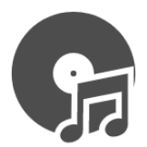 Phonograph music recording vector icon