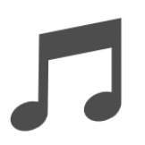 All music/Music sound recording (unknown format) vector icon