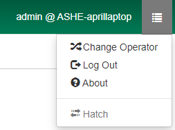 Change Operator is the first option listed in the grey "hamburger" dropdown menu